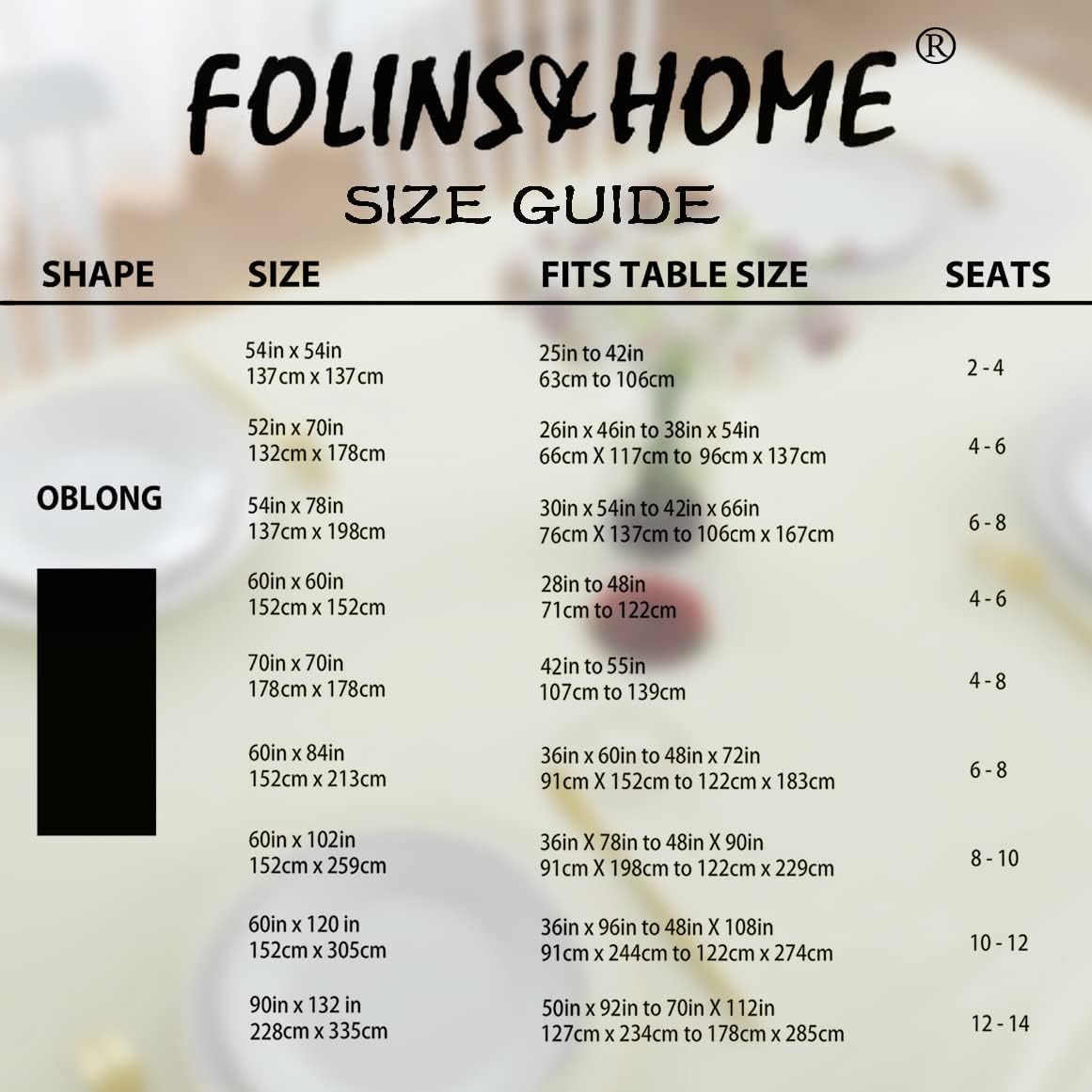 FOLINS&HOME Cream Rectangle Tablecloth 60 x 120 Wrinkle Free Waterproof Polyester Table Cloths, Spillproof Heavy Duty and Washable Table Cover for Party, Banquet, Indoor & Outdoor-Oblong/Rectangular