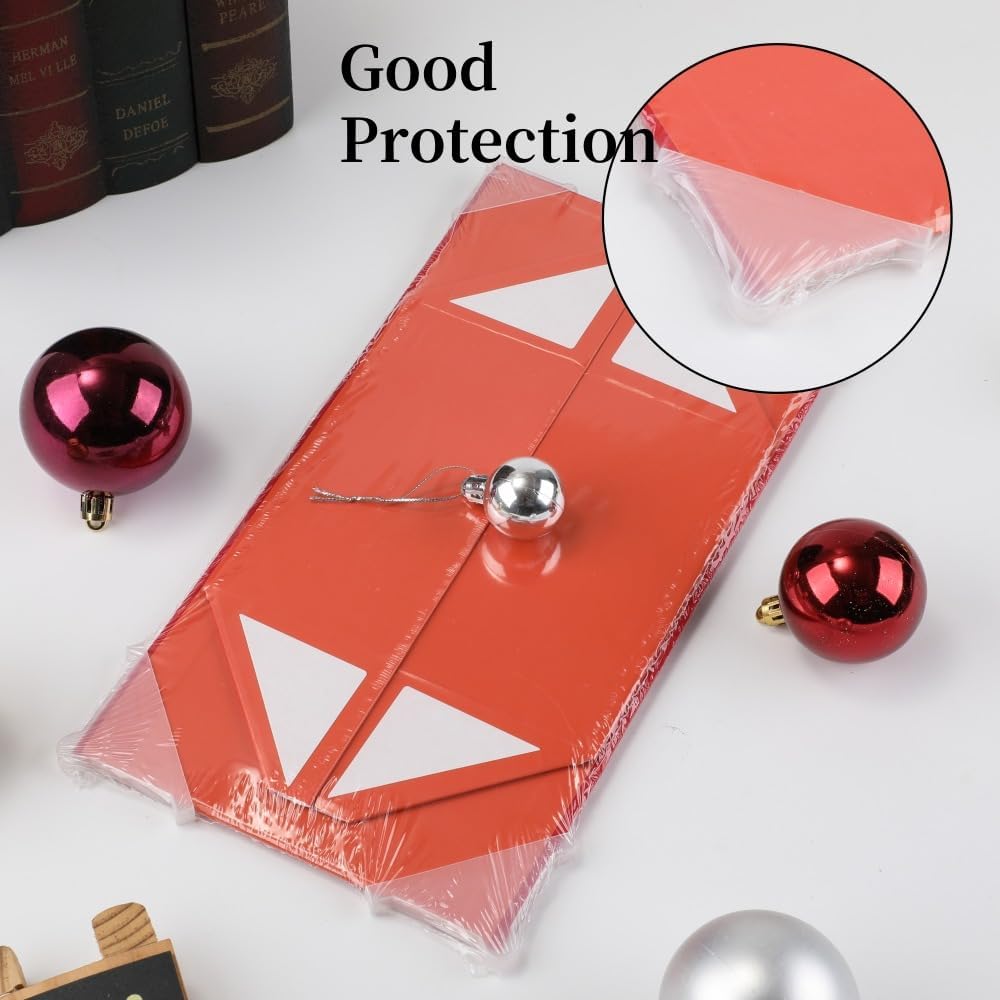 1 Pcs 6x6x3 Inch Red Magnetic Gift Box Small Magnetic Box with Crinkle Paper Red Small Gift Box with Shredded Paper Luxury Gift Boxes with Lids for Presents