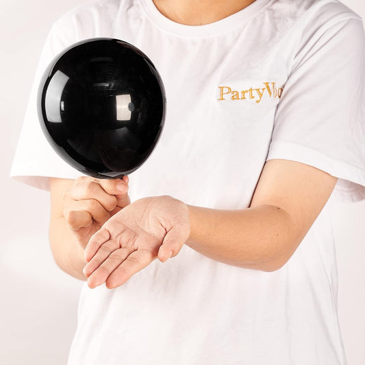 PartyWoo Black Balloons 50pcs 5 Inch Black Matte Latex Helium Balloons for Birthday Wedding Anniversary Graduation Bachelorette Engagement Bridal Shower Retirement Party Decorations Black-Y18