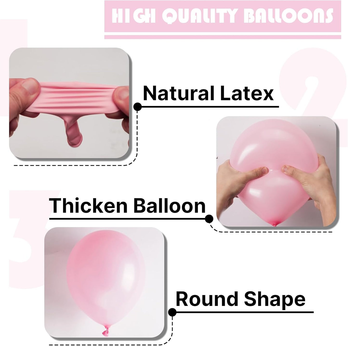PartyWoo Baby Pink Balloons 50pcs 5 Inch Pastel Pale Light Pink Latex Helium Balloons for Baby Shower Gender Reveal Engagement Bachelorette Easter Bridal Shower Birthday Party Decorations Pink-Q05