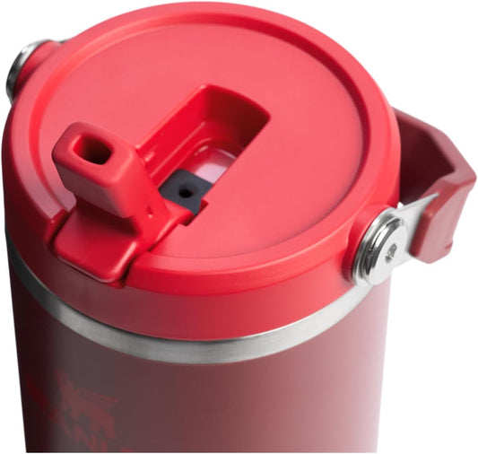 STANLEY IceFlow 2.0 Flip Straw Tumbler with Handle 30 oz | Twist On Lid and Flip Up Straw | Leak Resistant Water Bottle | Insulated Stainless Steel | BPA-Free | Cranberry