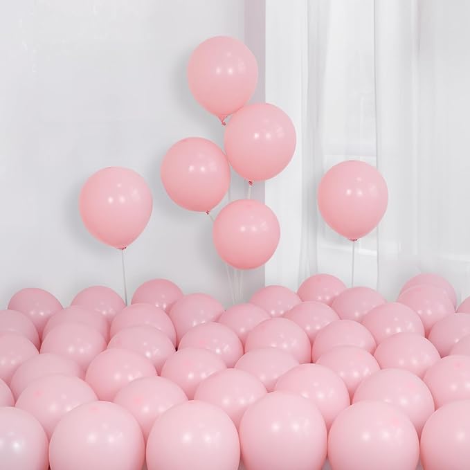 Pink and Silver Balloons Arch Kit, 134pcs Metallic Silver,Pastel Pink,Confetti Balloons Garland Kit for Winter Wonderland Baby Shower Princess Birthday Party Bridal Shower Wedding Party Decoration