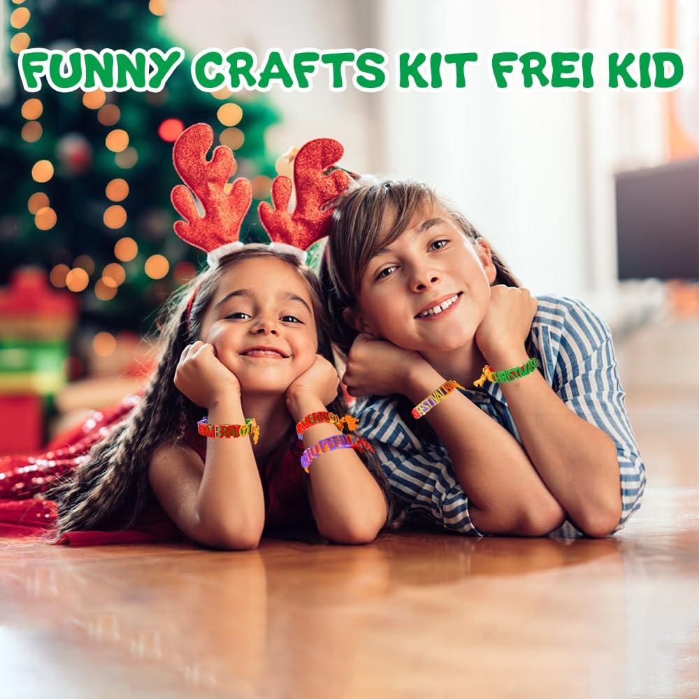 Art & Craft Kits for Kids, DIY Friendship Bracelet Making Kit for Girls, Jewelry Making, Christmas Gifts for Ages 5-12, Toys for Ages 5, 6, 7, 8, 9, 10, 11, 12 Years Old, Party Craft Activity