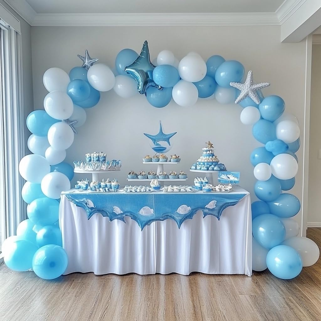 Blue Balloons, 60 PCS Light Blue Balloons 12 Inch Latex Balloon for Birthday Party Decoration, Wedding, Baby Shower, Bridal Shower, Holiday Party Decoration and Balloon Garland