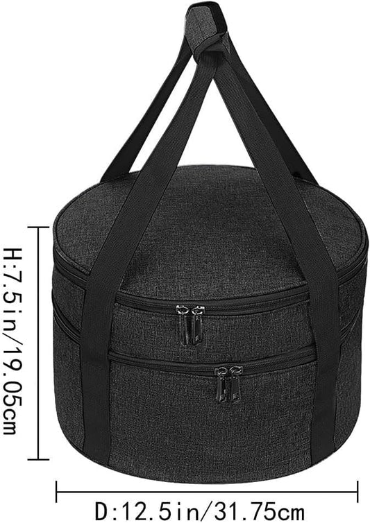 Insulated Double Decker Casserole Carrier - Hot or Cold Food, Pie & Salad Bowl Holder - Perfect for Parties/Picnics