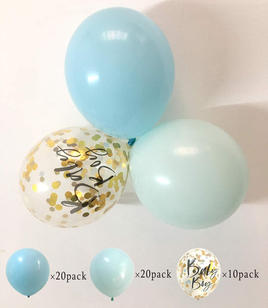 Gender Reveal Balloons Pink Blue- Confetti Balloons for Baby shower Twins Boy and Girl Party Decorations