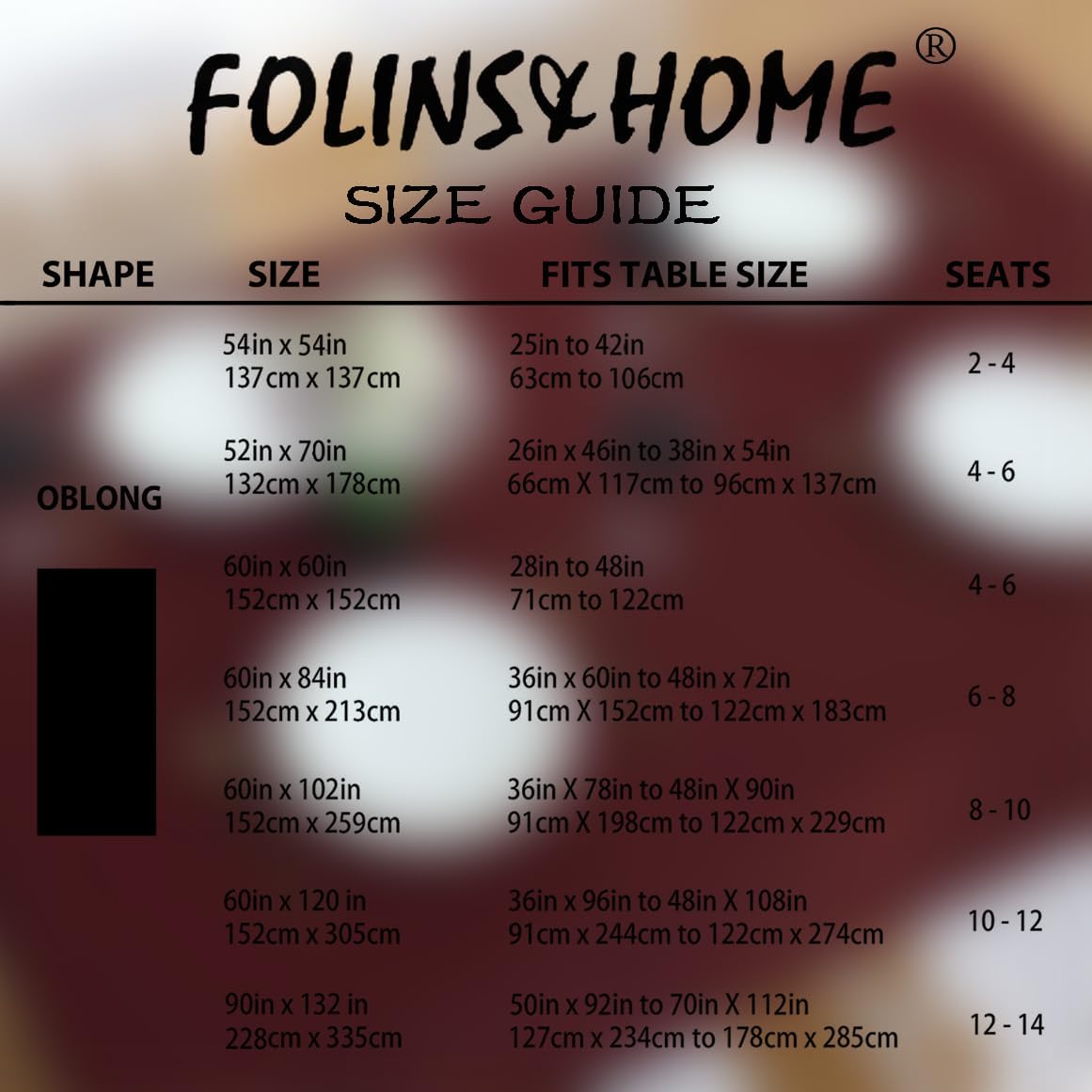 FOLINS&HOME Burgundy Rectangle Tablecloth - 90 x 132 Wrinkle Free Waterproof Polyester Table Cloths, Spillproof Heavy Duty Washable Table Cover for Party, Banquet, Wedding, Indoor - Rectangular/Oblong