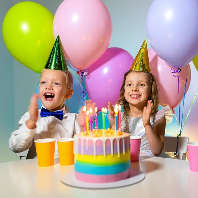 Yeunmu100 PCS Balloons Assorted Colors(Inside 10 Colors-10 Per Color), 12 Inch Balloons Bulk, Suitable for Birthday, Family Party, Graduation, Wedding