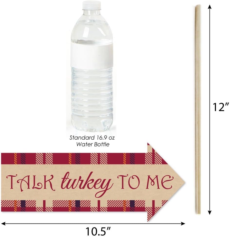Big Dot of Happiness Funny Friends Thanksgiving Feast - Friendsgiving Photo Booth Props Kit - 10 Piece
