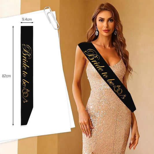 Bride to Be Sash - Bachelorette Party Sash for Wedding & Engagement Celebrations