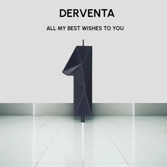 DERVENTA Large Birthday Candle Number 3D Black 3.7 inch Party Celebration Anniversary Decoration Cake Topper 1 Piece (Number 40 Black)