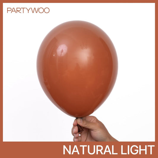 PartyWoo Brown Balloons 100 pcs Different Sizes of 36 18 12 10 5 Inch Dark Brown Boho Neutral Coffee Latex Helium Balloon Arch Kit Garland for Wedding Baby Shower Birthday Party Decorations Brown-F08