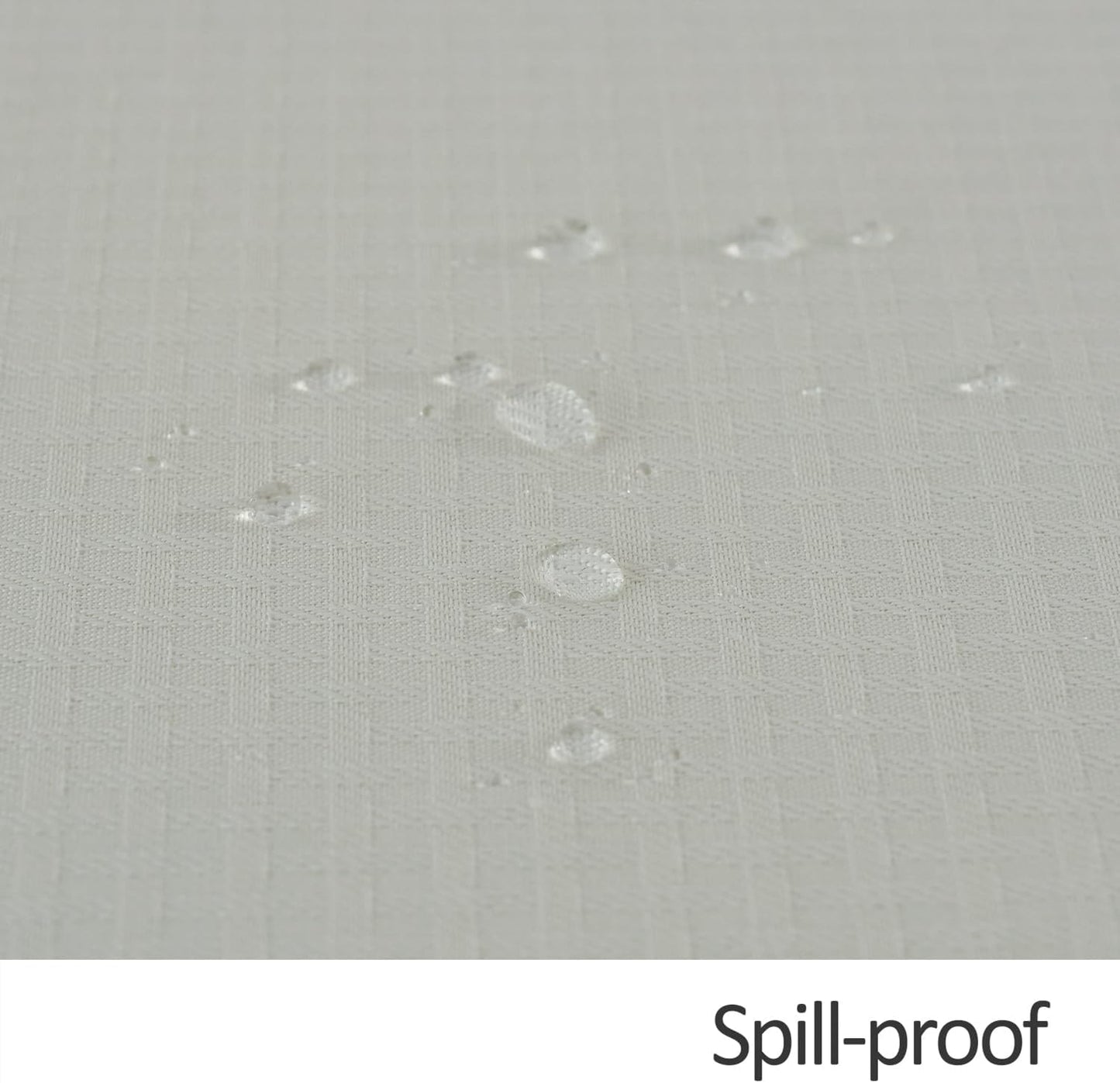 maxmill Round Weaved Texture Design Tablecloth Spill-Proof Wrinkle Free Soft Washable Table Cloth for Circular Table Cover, for Dining Room Buffet Banquet Parties Holiday Dinner, 90 Inch Ivory