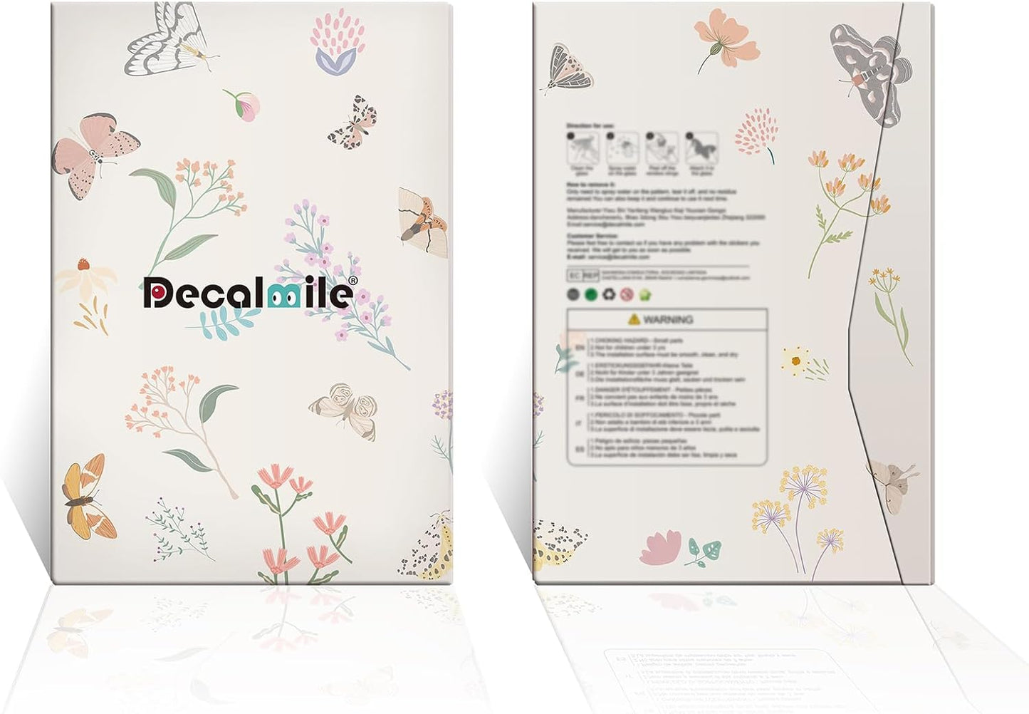 decalmile Birds on Branch Wall Decals Colorful Bird Wall Stickers Bedroom Living Room Office Kitchen Home Decor