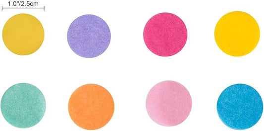 Outus 1 Inch Multicolor Round Tissue Confetti (3.5 oz)