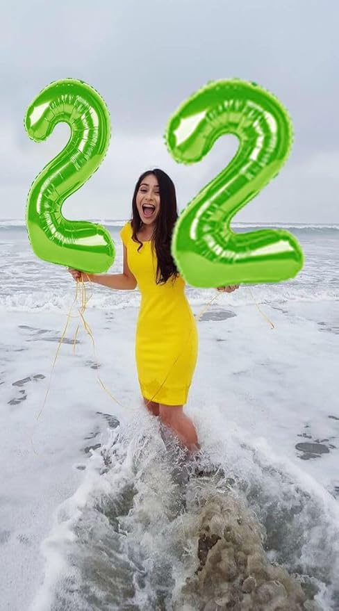 40 Inch Light Green Numbers 9 Balloon, Balloons Decorations for 9 19 90 Birthday Party, Engagement, Weddin, Graduations, Photo Shoot Supplies