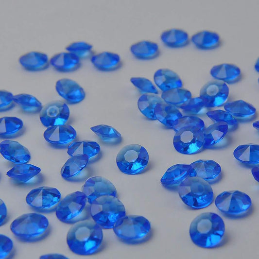 ZKC 4.5mm 10000PCS Light Blue Crystal Acrylic Diamond Vase Fillers Beads for Wedding Centerpiece Table Scatter Shower Party Vase Beads Decorations