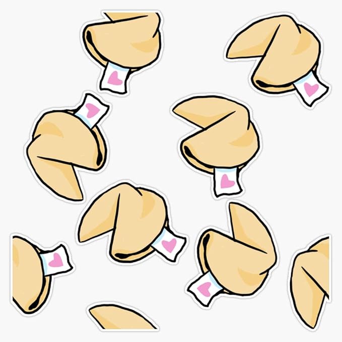 Fortune Cookie Sticker Vinyl Bumper Sticker Decal Waterproof 5"