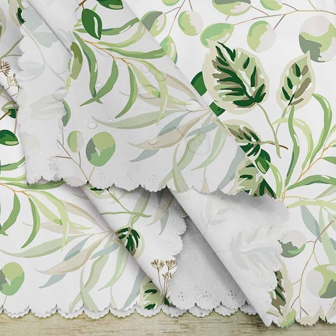 Yibeas Green Leaves Cloth Table Napkins Set of 4 Summer Greenery Floral Nature Botanical Plants Table Decoration Dinner Napkins for Kitchen 18 x 18 inch