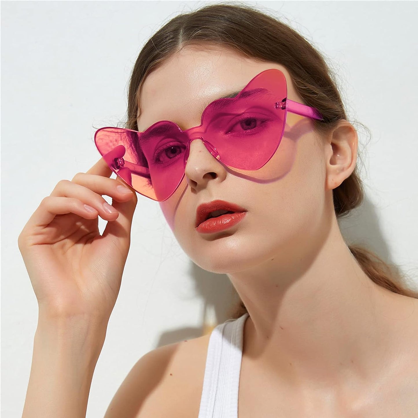 Matcheck 8/12/16 Mixed Style Rimless Sunglasses Retro Colored Party Glasses Candy Bachlor Photoshoot Costume Accessories