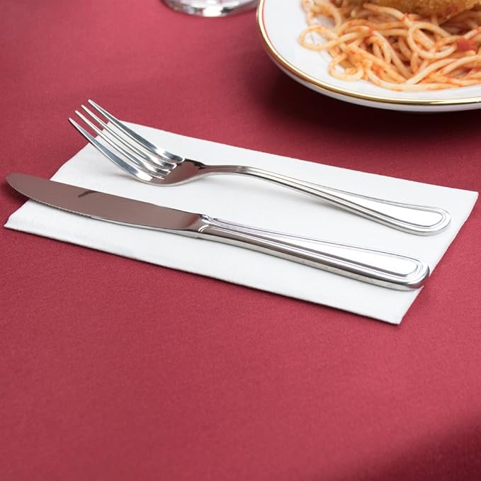 5000-Pack BloominGoods Disposable Bathroom Napkins | Linen-Feel Guest Towels | Cloth-Like Hand Tissue Paper, White, 12" x 17"