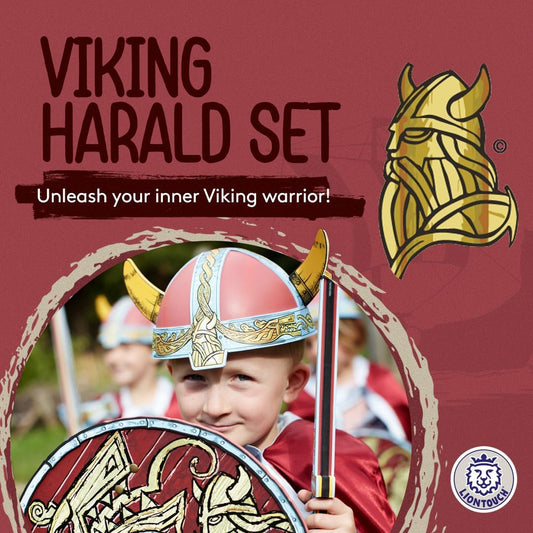 Liontouch - Viking Foam Sword, Shield & Axe | for Kids Aged 3-8 Years | Chief Harald’s Medieval Set for Little Warriors & Berserker’s Pretend Play | Safe Weapon Accessories for Dress Up & Costumes