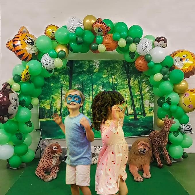 KAWKALSH 200pcs Dark Green Balloons 5 Inch, Small Mini Latex Balloons for Party Birthday Baby Shower Anniversary Festival Arch Garland Decoration