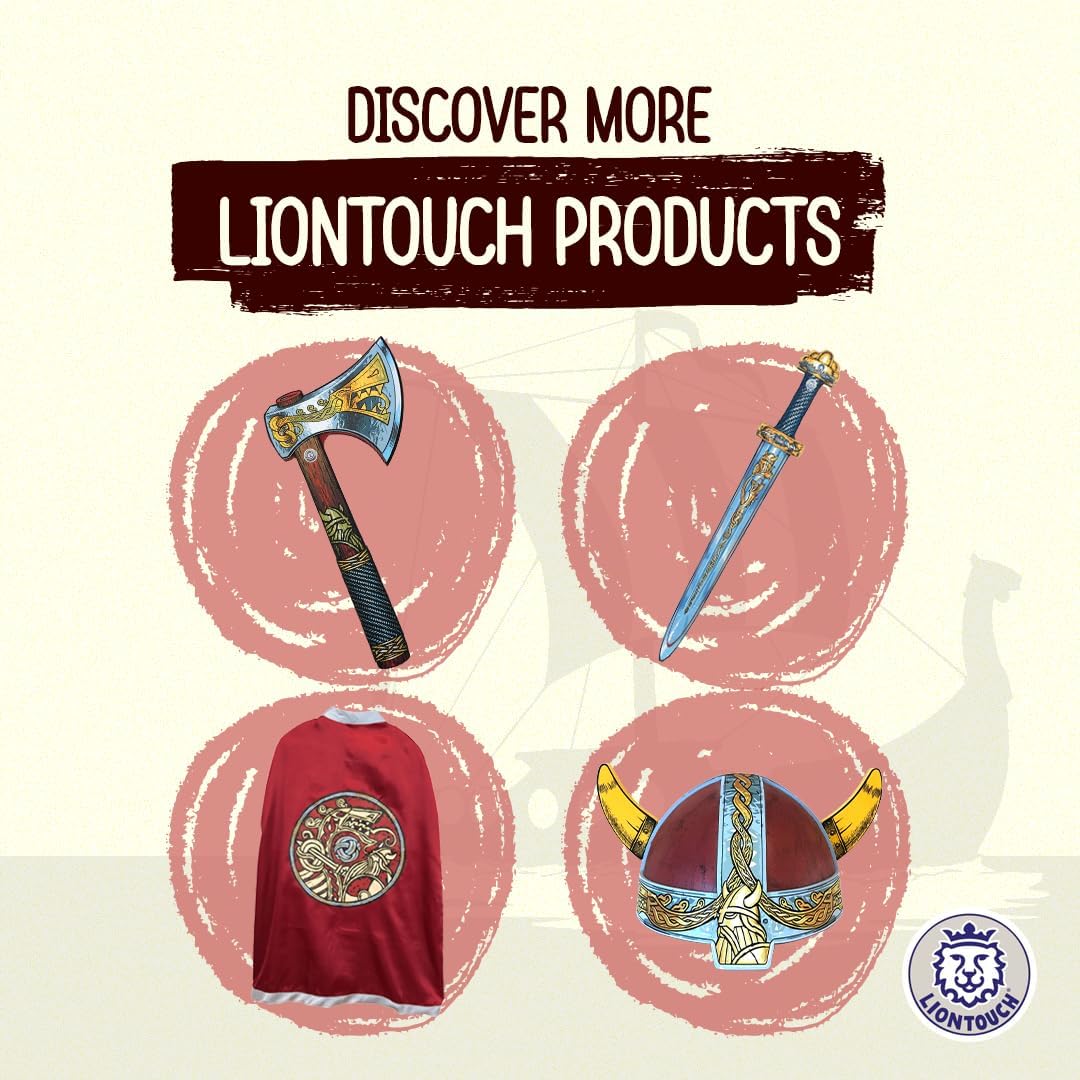 Liontouch - Viking Foam Sword & Shield | for Kids Aged 3-8 Years | Chief Harald’s Medieval Set for Little Warriors & Berserker’s Pretend Play | Safe Weapon Accessories for Boys’ Dress Up & Costumes