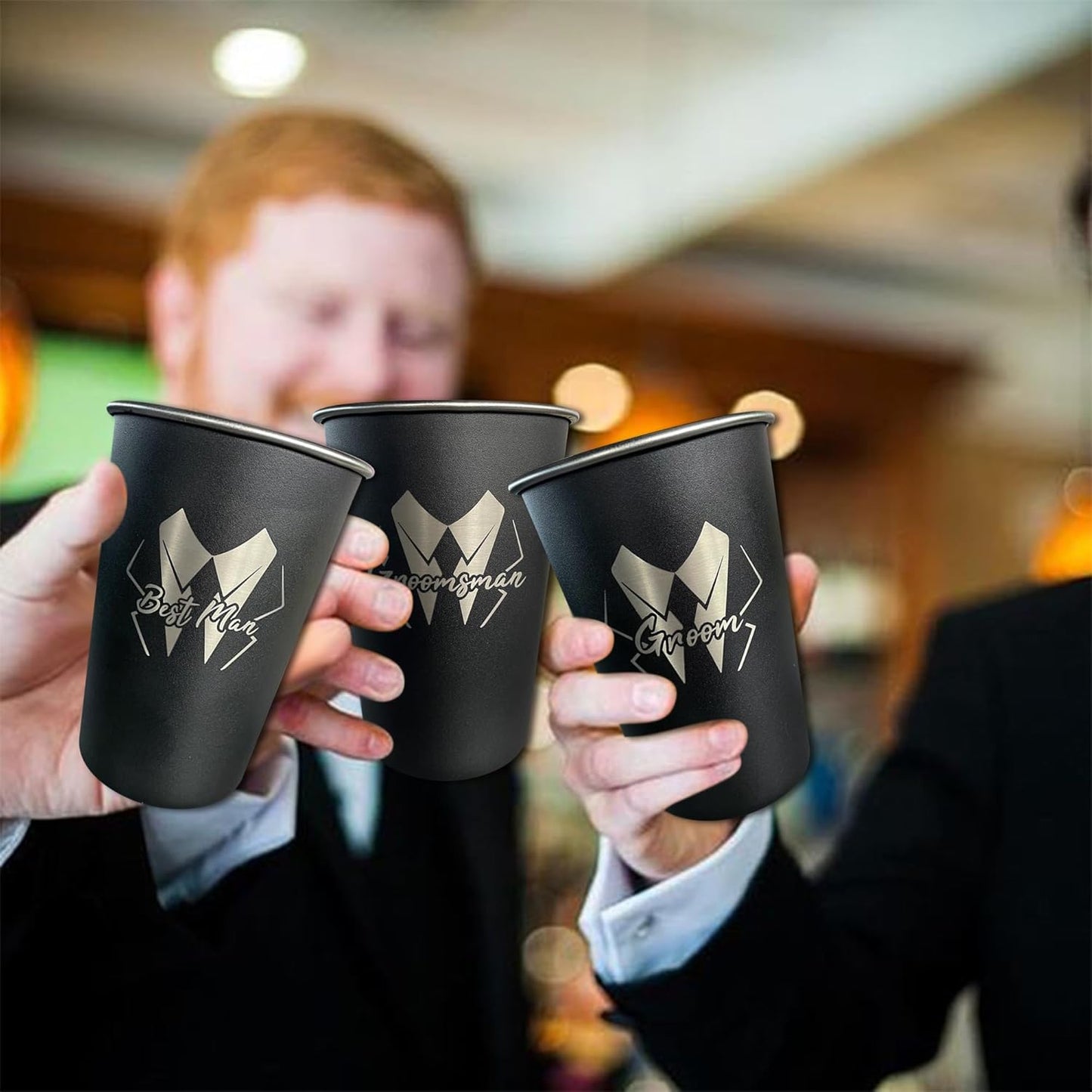 TEAM GROOM Groomsmen Gifts Cups 8 pcs Bachelor Party Favors Groomsmen Tumblers(LJ-H)