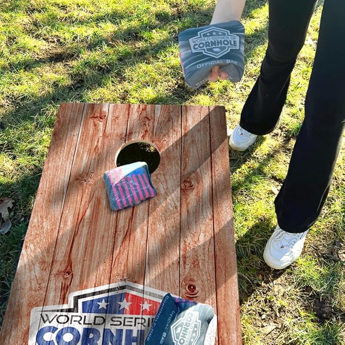 World Series of Cornhole All-Weather Cornhole Boards – Regulation 2x4 PVC Outdoor Cornhole Game Set for Backyard, Beach, Tailgate & Family Fun – Durable, Rust-Free, Tournament-Grade Boards