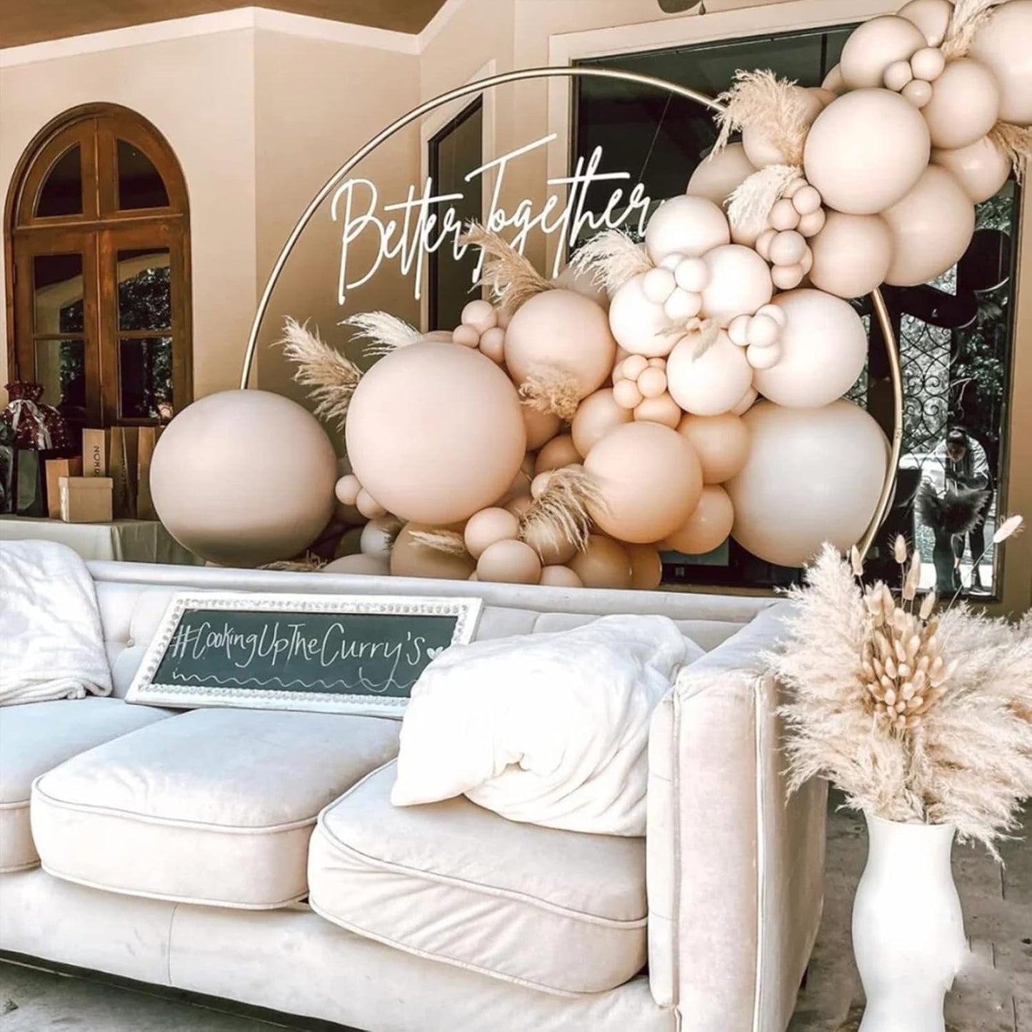 100pcs Sand White Balloons 18 inch +12 inch +10 inch +5 inch Party Nude White Balloon Birthday Balloons Baby Shower Decorations Wedding bulk
