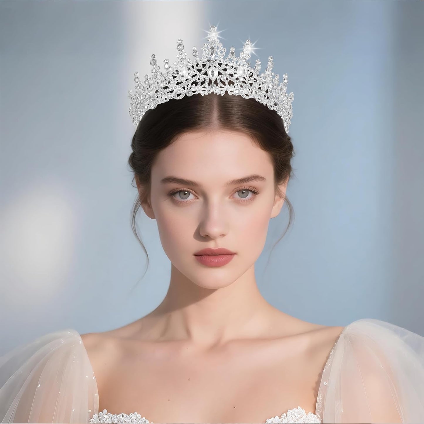 Kamirola Crystal Crowns and Tiaras Headband for Girl or Women Birthday Party Wedding Prom Bridal Halloween Christmas (TR19)