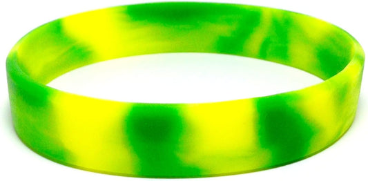 TheAwristocrat 1 Dozen (12) Multi-Pack Blank Rubber Wristbands Silicone Bracelets - Select from a Variety of Colors