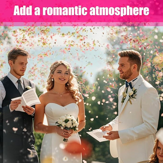 50 Pack Biodegradable Real Flower Petals Confetti, Natural Wedding Confetti Decor with Jasmine & Pink Dried Flower Petals, The Send Off Ideas, Flower Girls Basket, Party Romantic Gifts