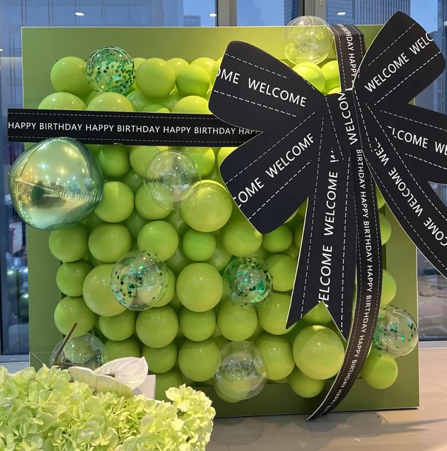 KALOR 10 Inch Lime Green Balloons, 100 Pcs Latex Helium Balloons for Kid's Birthday Party Baby Shower Wedding Graduation Graduation Party Decorations
