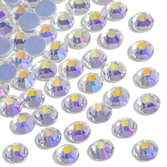 Beadsland Hotfix Rhinestones, 1440pcs Flatback Crystal Rhinestones for Crafts Clothes DIY Decorations, Starry Sky, SS20, 4.6-4.8mm