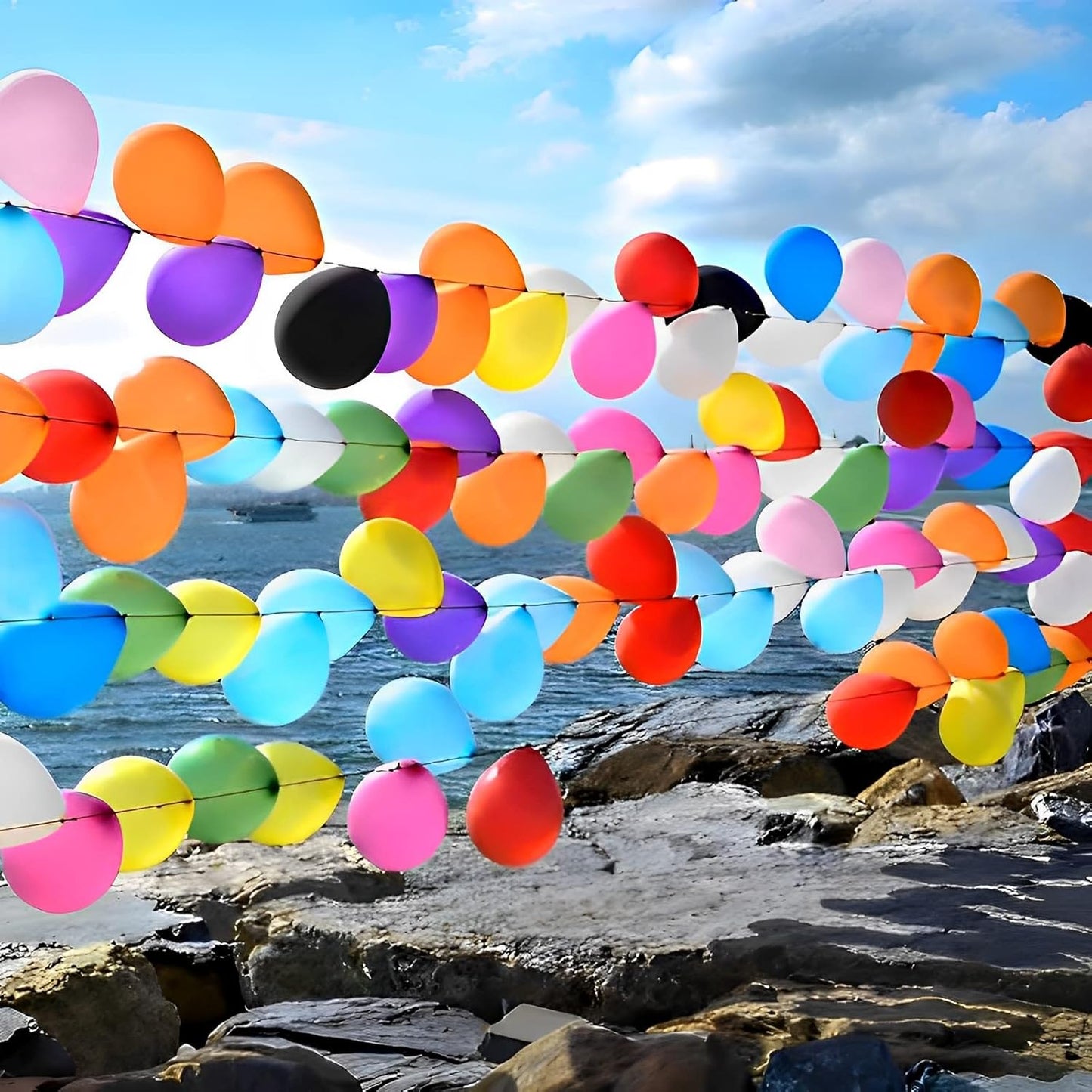 105pcs Colorful Balloons 12inch Rainbow Latex Balloons for Boys Girls Birthday Baby Shower Gender Reveal Wedding Decorations