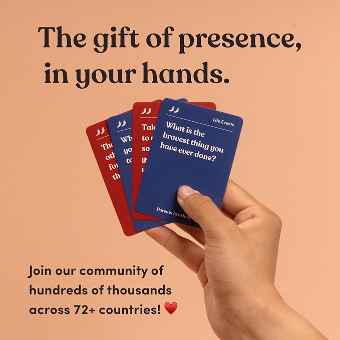 Parents Are Human, Relationship Cards, Get to Know Each Other Better, Parents, Families, Teens & Kids Relationship Building, Light & Deep Questions, 70 Questions & Activity Cards, English + Hindi