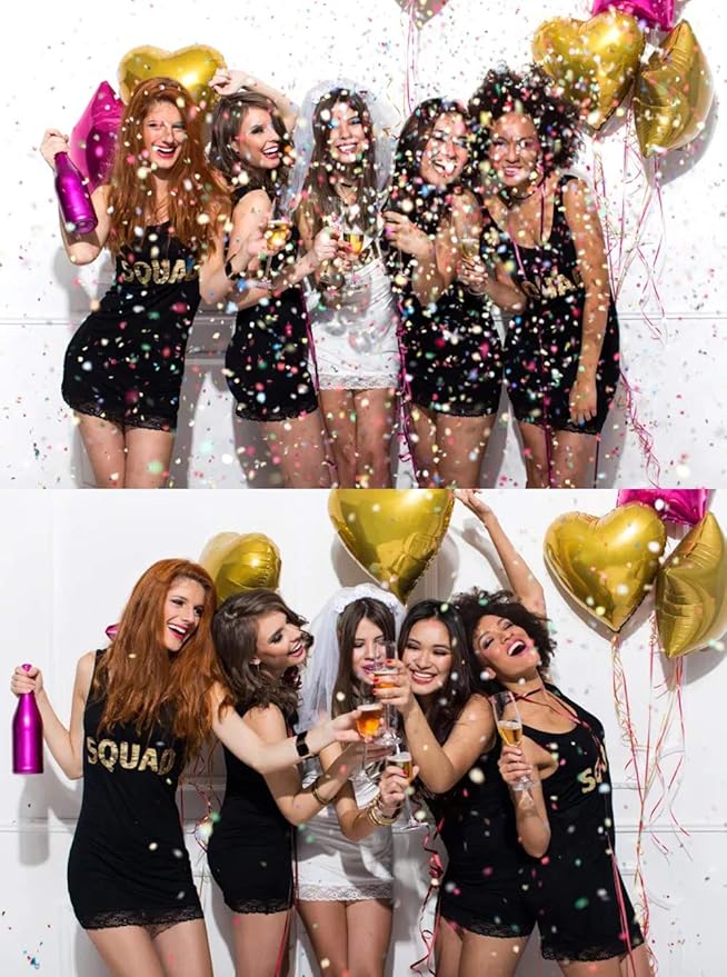 Black Confetti 15mm Tissue Paper Biodegradable Confetti Filled Balloons or Table Party Wedding Decoration 5000 pcs