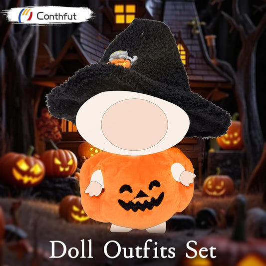 17cm Doll Clothes,15cm Dolls Outfit Set,Accessories for Dolls,Stylish Clothes Set Dress Up (No Doll) (Orange Clothes)