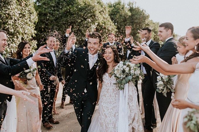 TooGet Wedding Confetti Dried Flower Petals, 100% Natural Confetti Dried Petal Biodegradable for Wedding and Party Decoration*115g Red Roses