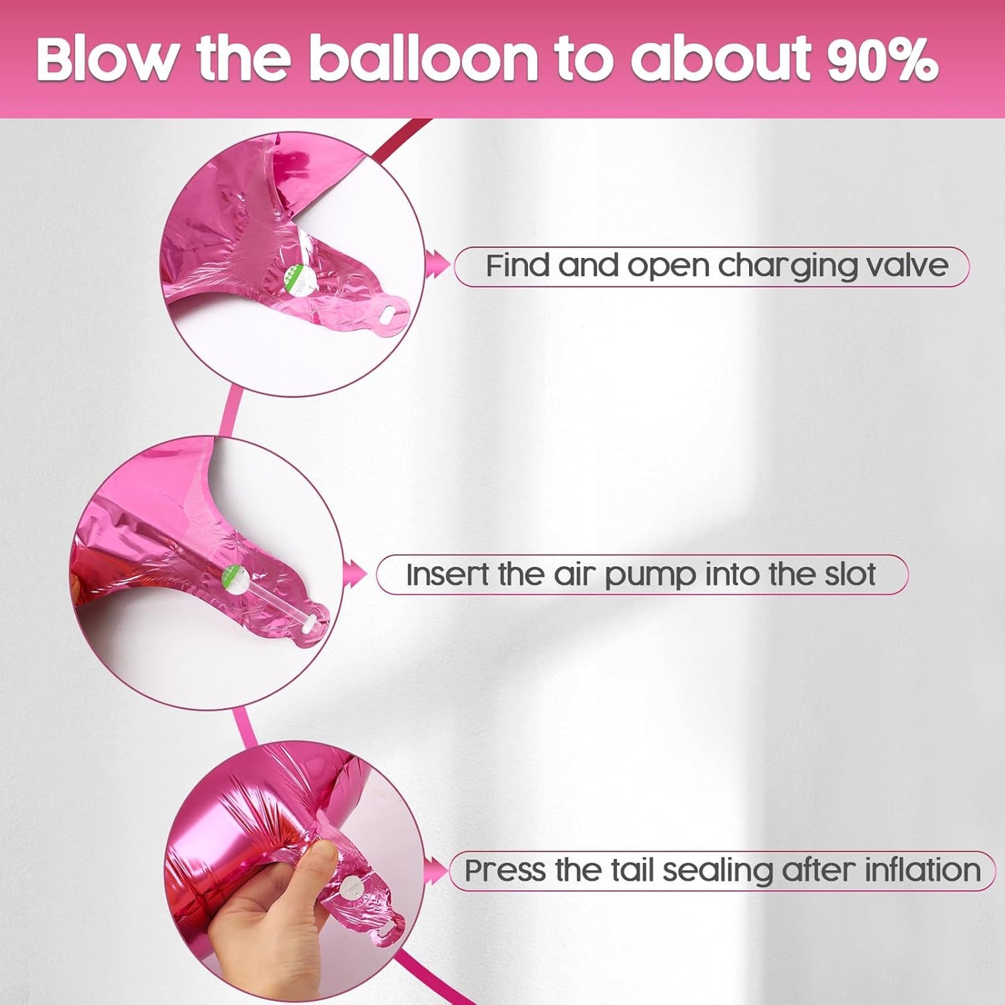 2026 Balloon - Pink Birthday Number Balloons, 40 Inch Large Foil Balloons for Men Women Boys Girls Pink Themed Birthday Decorations,Number 2026 Balloon
