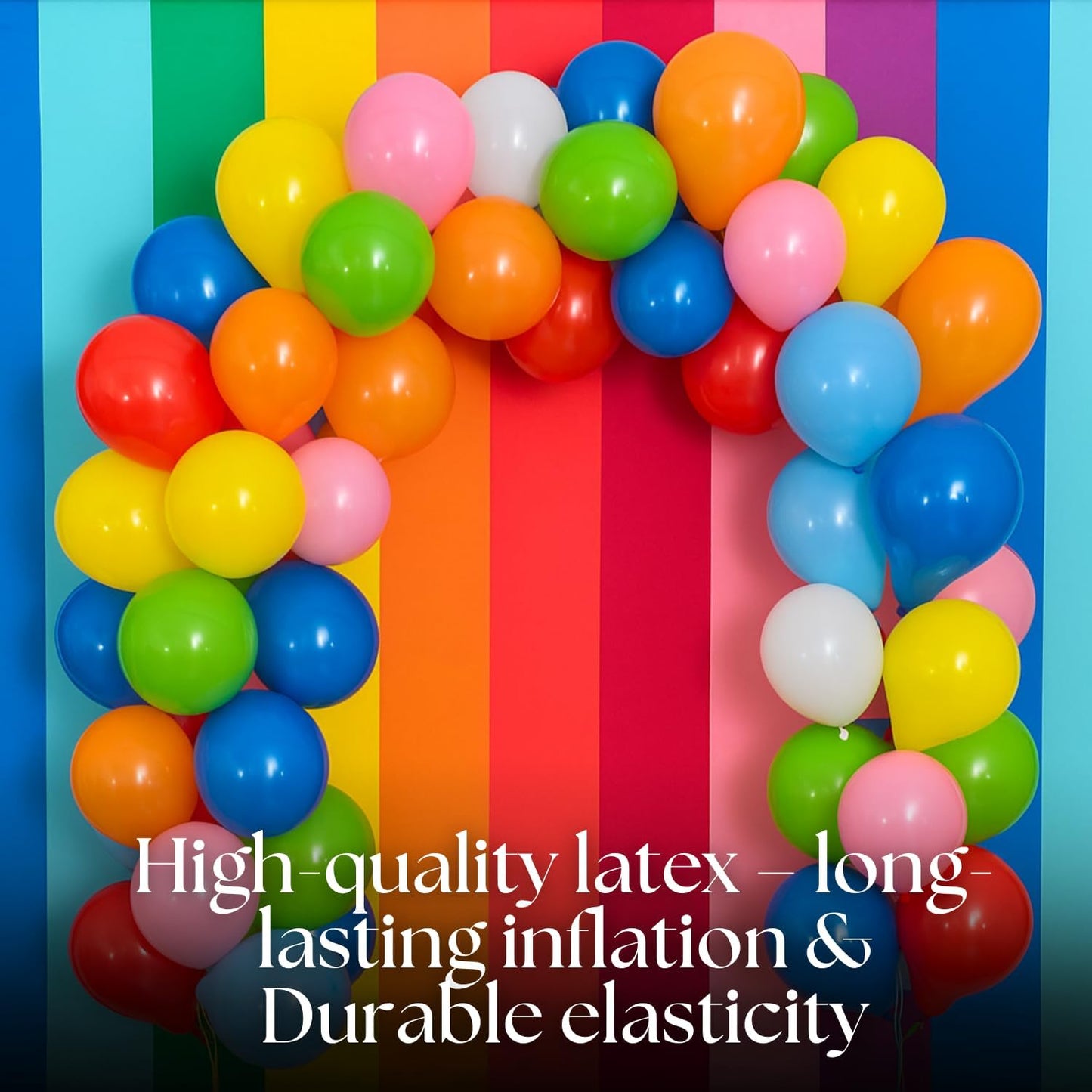 Monty Multicolor 7 inch Party Balloons (100 pcs, Pack of 2) - Latex Balloons for Birthdays Celebrations, Anniversary, Baby Shower, Valentine day, Christmas, New year & Weddings Decor