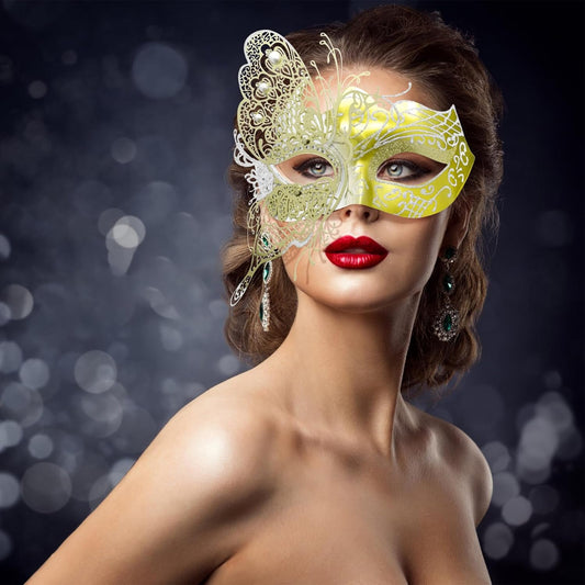 Mysterious Venetian Butterfly Lady Masquerade Halloween Party Mask Evening Prom Ball Mask Bar Costumes Accessory