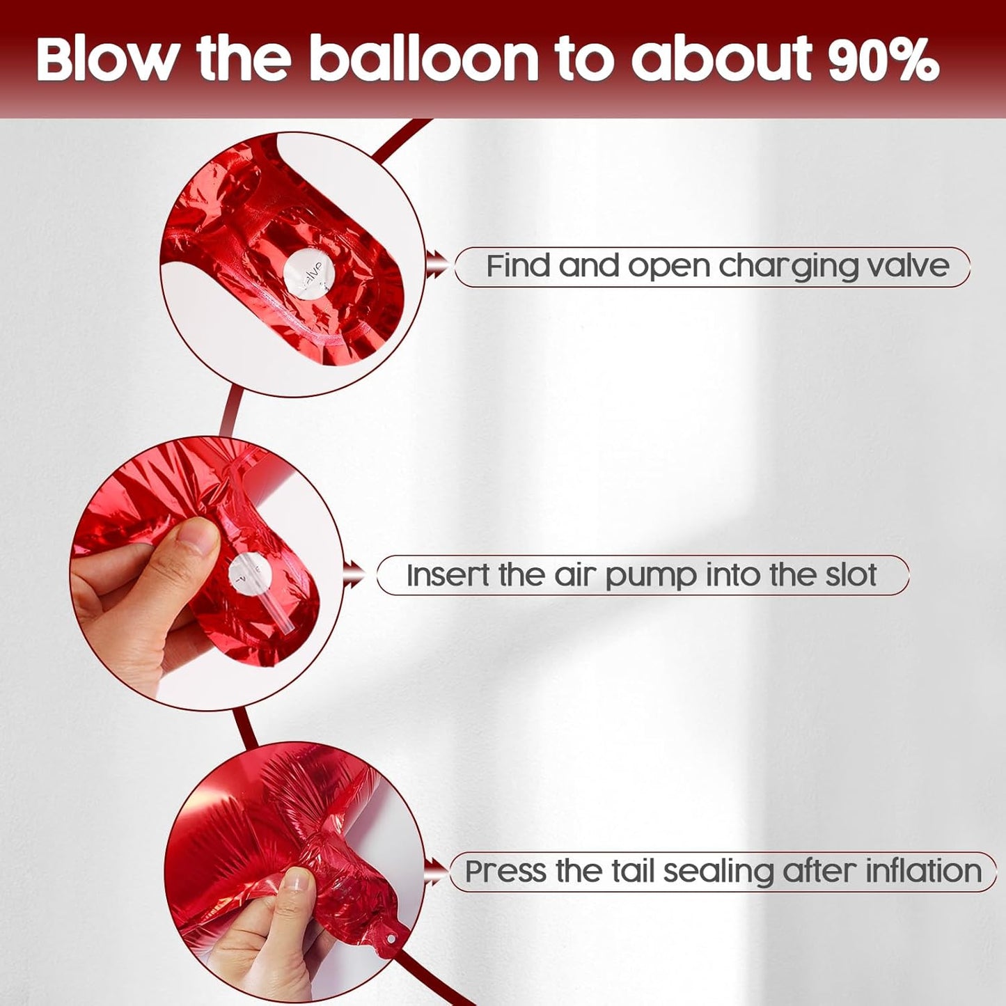 2026 Balloon - Red Birthday Number Balloons, 40 Inch Large Foil Balloons for Men Women Boys Girls Red Themed Birthday Decorations,Number 2026 Balloon