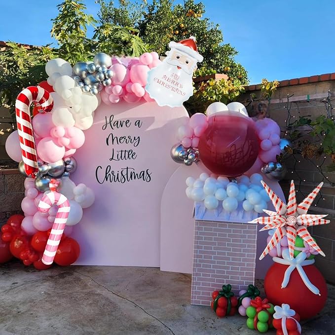 Mothers Day Balloon Arch Garland Kit, Red Pink White Latex Party Balloons Happy Mother's Day Heart Foil Mylar Balloon for Best Mom Ever Wedding Anniversary Engagement Birthday Party Decorations