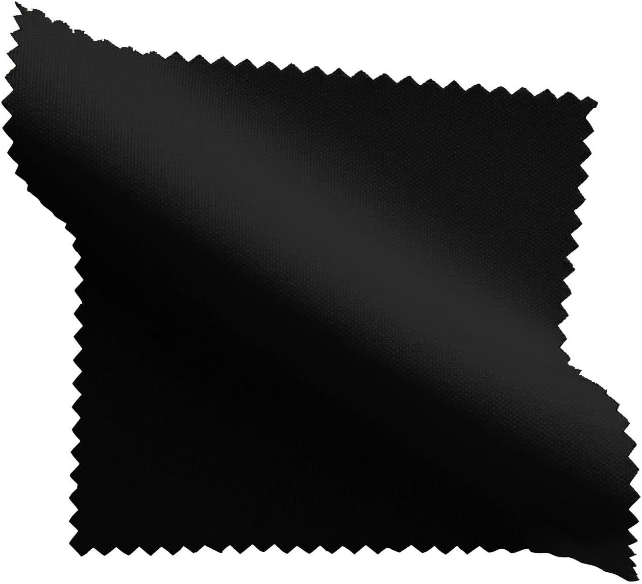 LA Linen 10-Pack Poly Poplin Napkin, Soft Cloth Napkins, Washable Reusable Napkins, Stain and Wrinkle Resistance Table Napkins for Dinner, Wedding, Parties, 18 by 18-Inch, Black