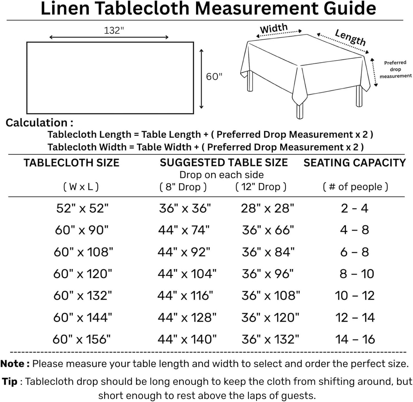Solino Home Linen Burgundy Tablecloth 60 x 132 Inch - Classic Hemstitch, 100% Pure Linen Rectangular Tablecloth - Machine Washable Table Cloth for Christmas, Fall, Autumn, Thanksgiving