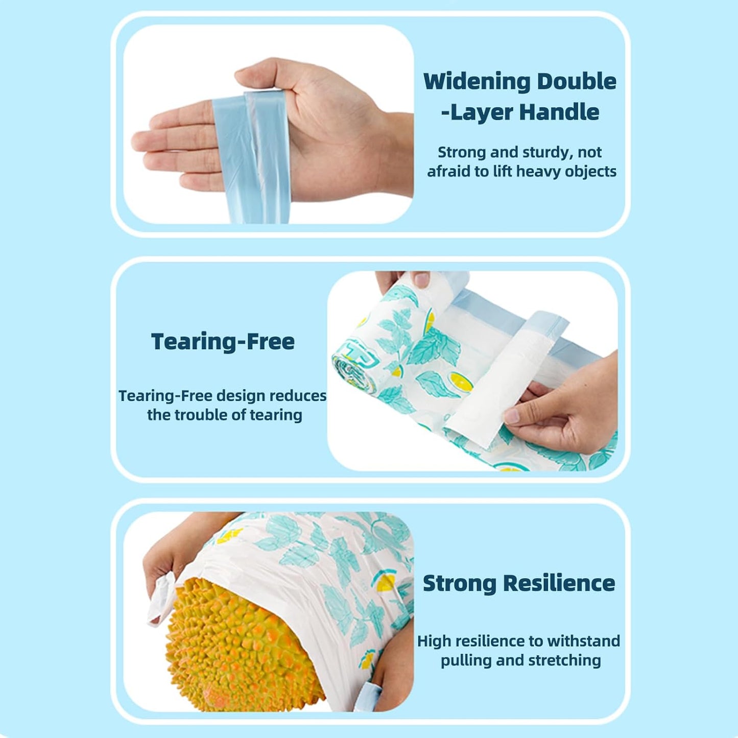 4 Gallon Small Trash Bags Drawstring,4 Gal Trash Can Liners,Small Bathroom Garbage Bags Scented,Tear Resistant Garbage Bags,50 Count Trash-Can-Liners (Lemon Mint)