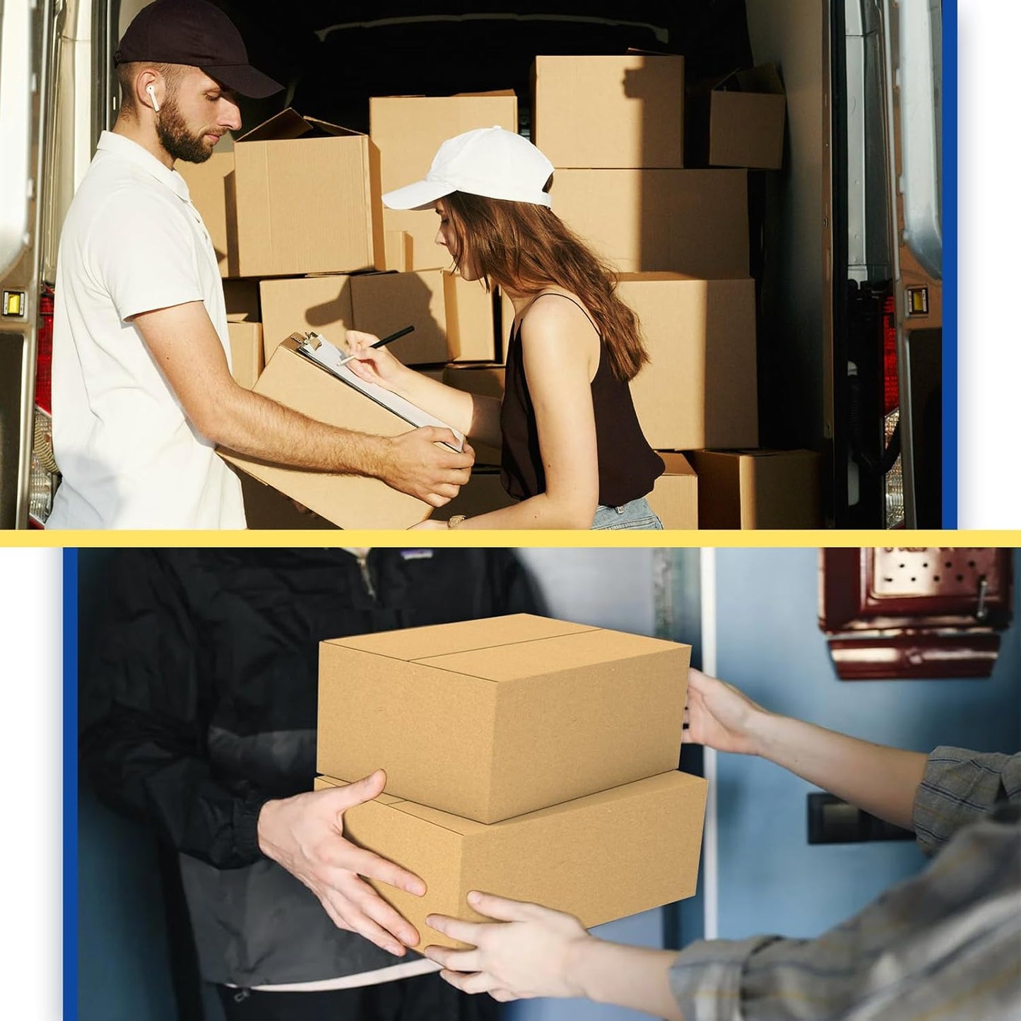 30 Pack 6x6x4 inches Small Shipping Boxes Brown Corrugated Cardboard Boxes for Packing, Mailing, Moving, Business
